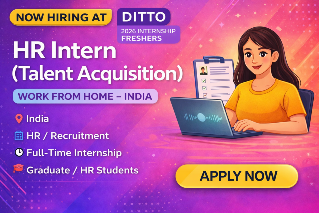 Ditto Insurance HR intern ad dksingh
