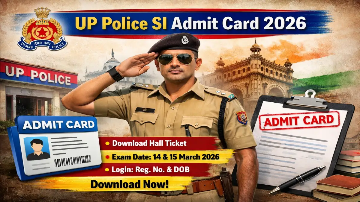 UP Police SI Admit Card 2026